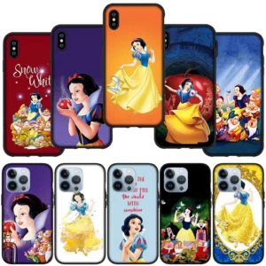 Snow White and the Seven Dwarfs Princess Phone Cover Case for iPhone 16 15 14 13 12 Mini Pro XS Max X XR 7 8 Plus + 16+ Casing